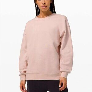 Lululemon Perfectly Oversized Crew Sweatshirt, Pale Feather Pink, Size 12